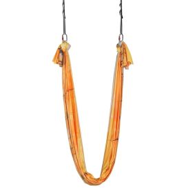 Aerial Yoga Hammock & Swing, 5.5 Yards, Aerial Yoga Starter Kit with 100gsm Nylon Fabric, Full Rigging Hardware & Easy Set-up Guide