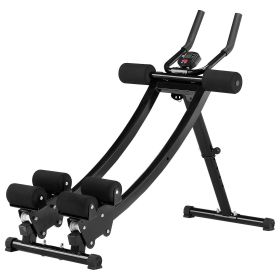 AB Workout Machine, Dual-track Ab Workout Equipment at Home Gym, Core & Abdominal Trainers for Women
