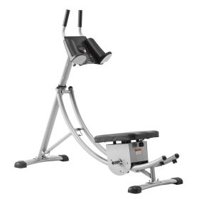 AB Workout Machine, Ab Workout Equipment at Home Gym, Core & Abdominal Trainers for Women, 440 lbs Weight Capacity Strength Training Ab Cruncher (Number of Sliders: Single Slider, Number of Rails: Double Slide Rail)